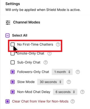 use Twitch Panic button feature