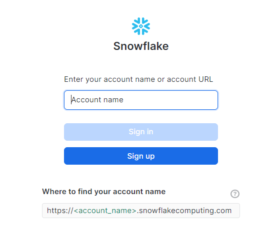Snowflake login page - Snowflake time travel