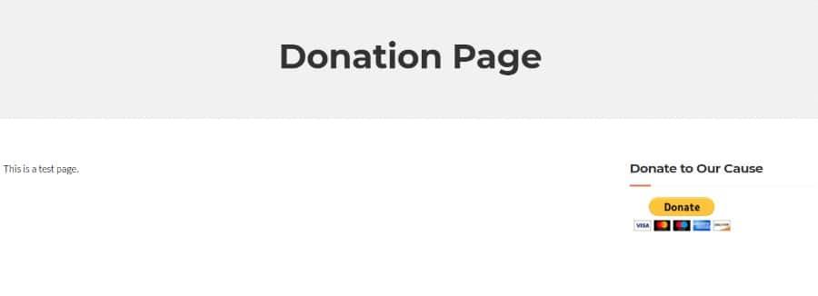PayPal Donate button on a widget