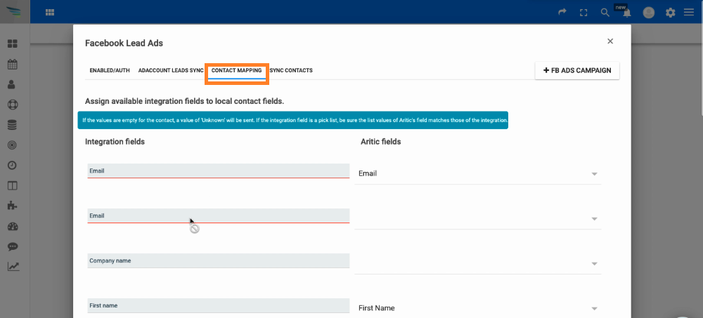 import Facebook lead ad data