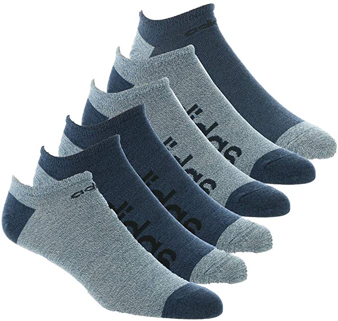 adidas Men's Superlite Linear No Show Socks (6-pair)