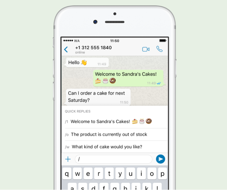 individual chats or group chat for quick replies