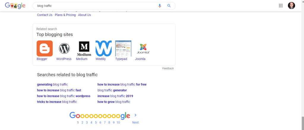 Google keyword research