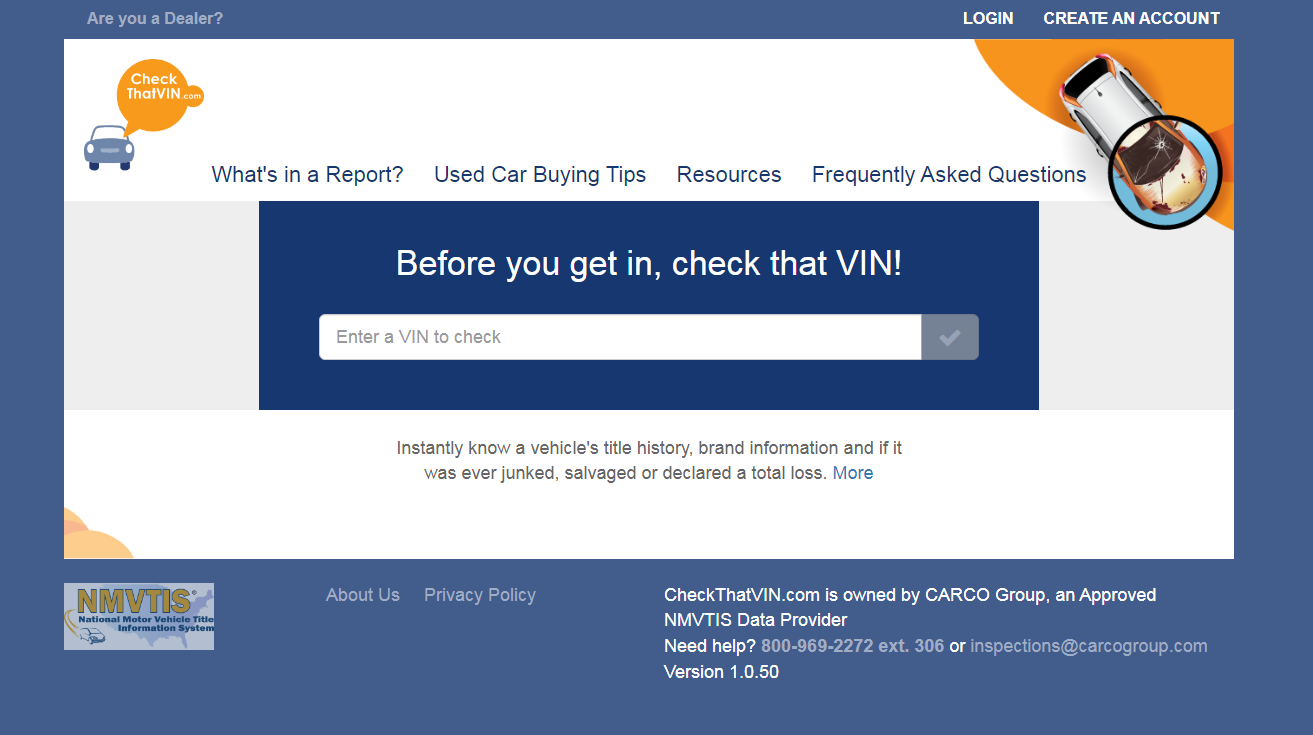 VIN Check Services