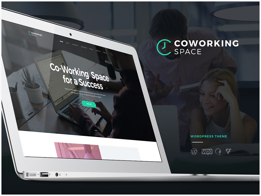 Coworking - Tema WordPress Open Office & Creative Space