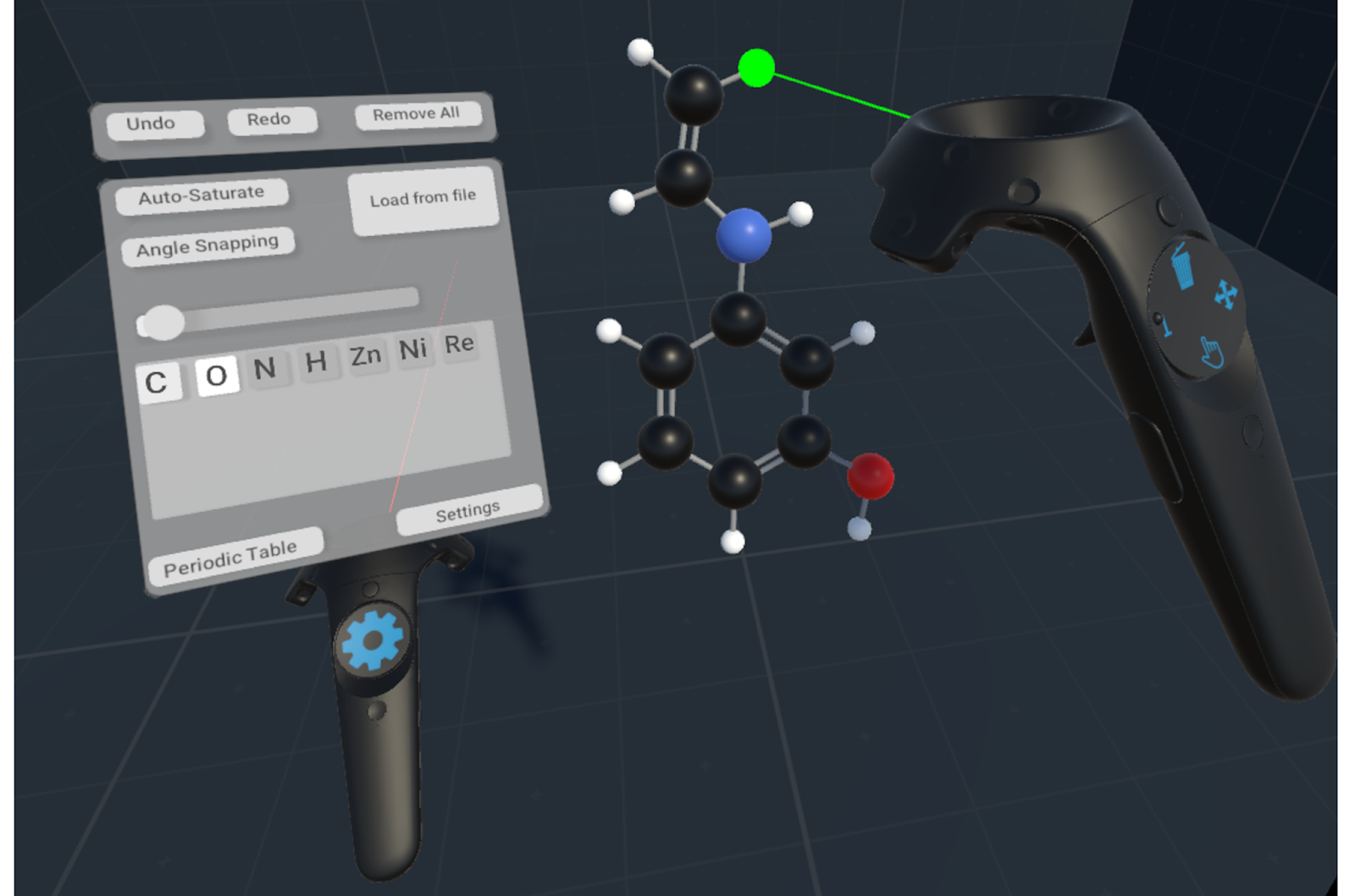 VRChem: VR Molecular Builder