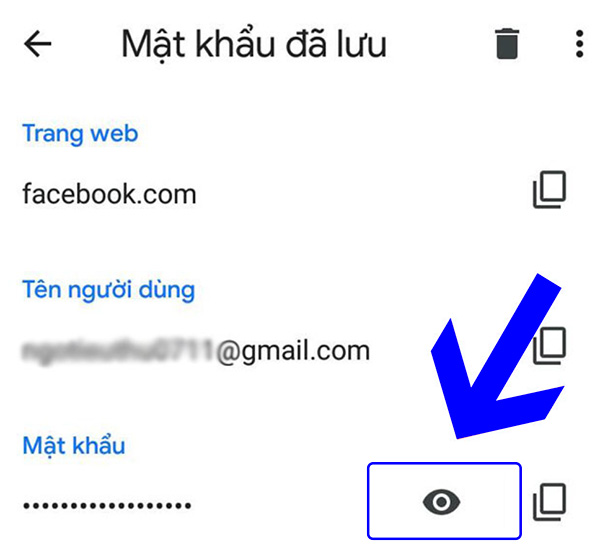 Xem mật khẩu gmail đã lưu trên android (2)