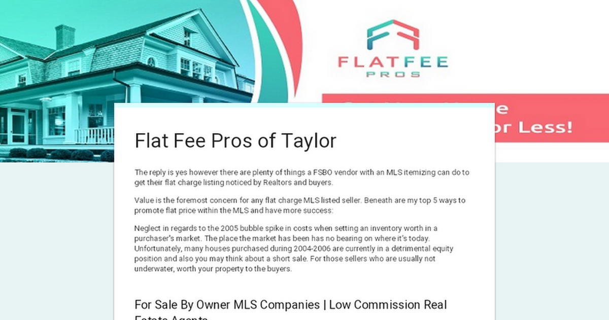flat-fee-pros-of-taylor