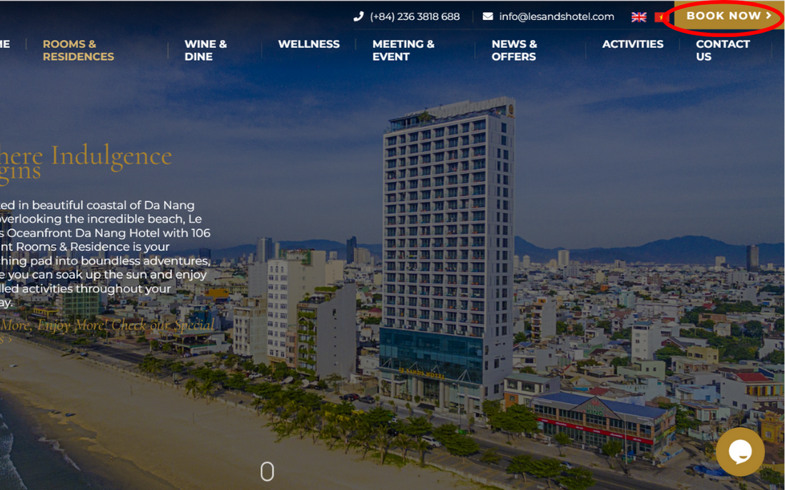 10% discount when booking on Le Sands Oceanfront Danang's website 3 -   Click “Book now”