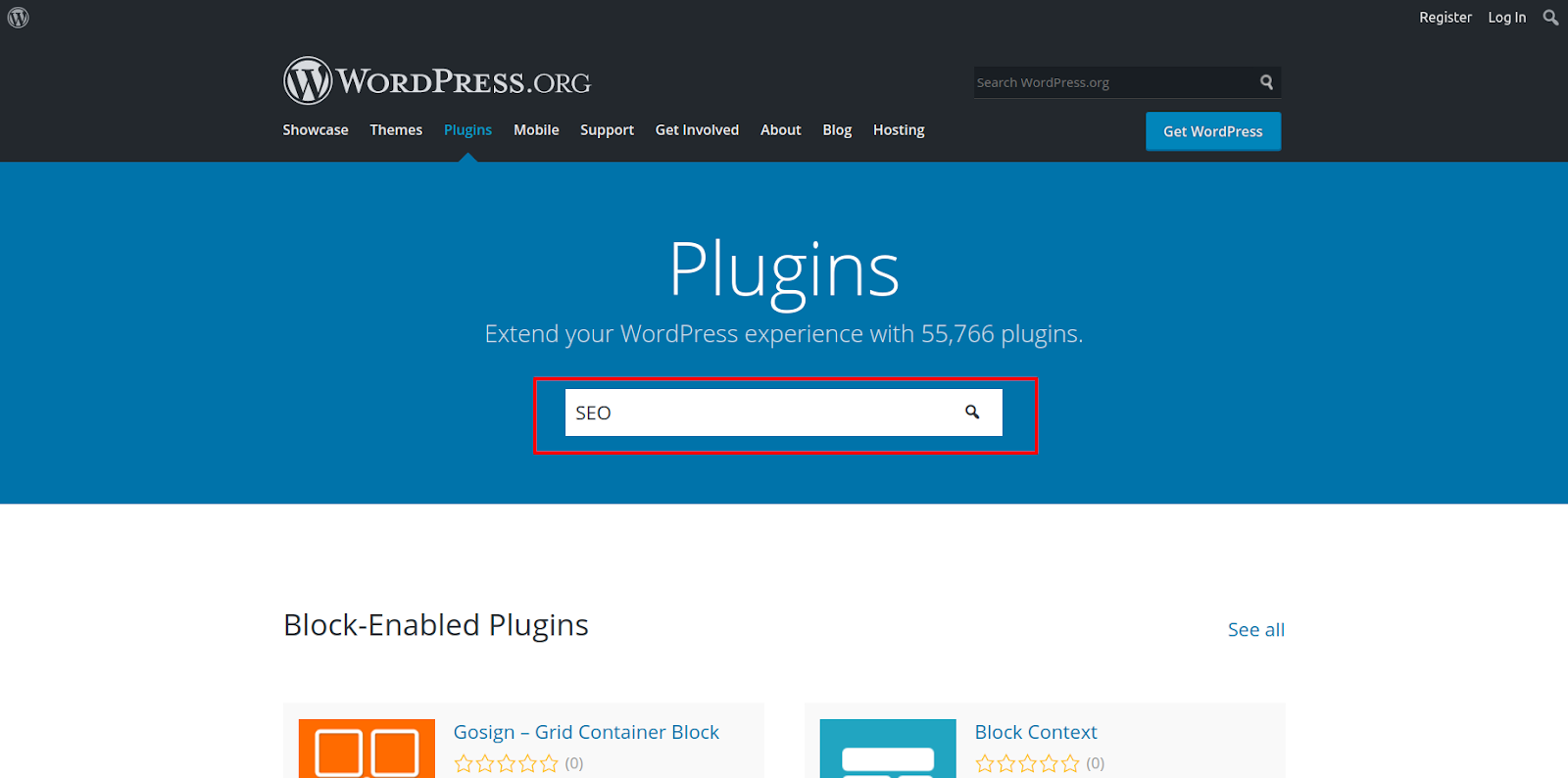 wordpress seo plugins search