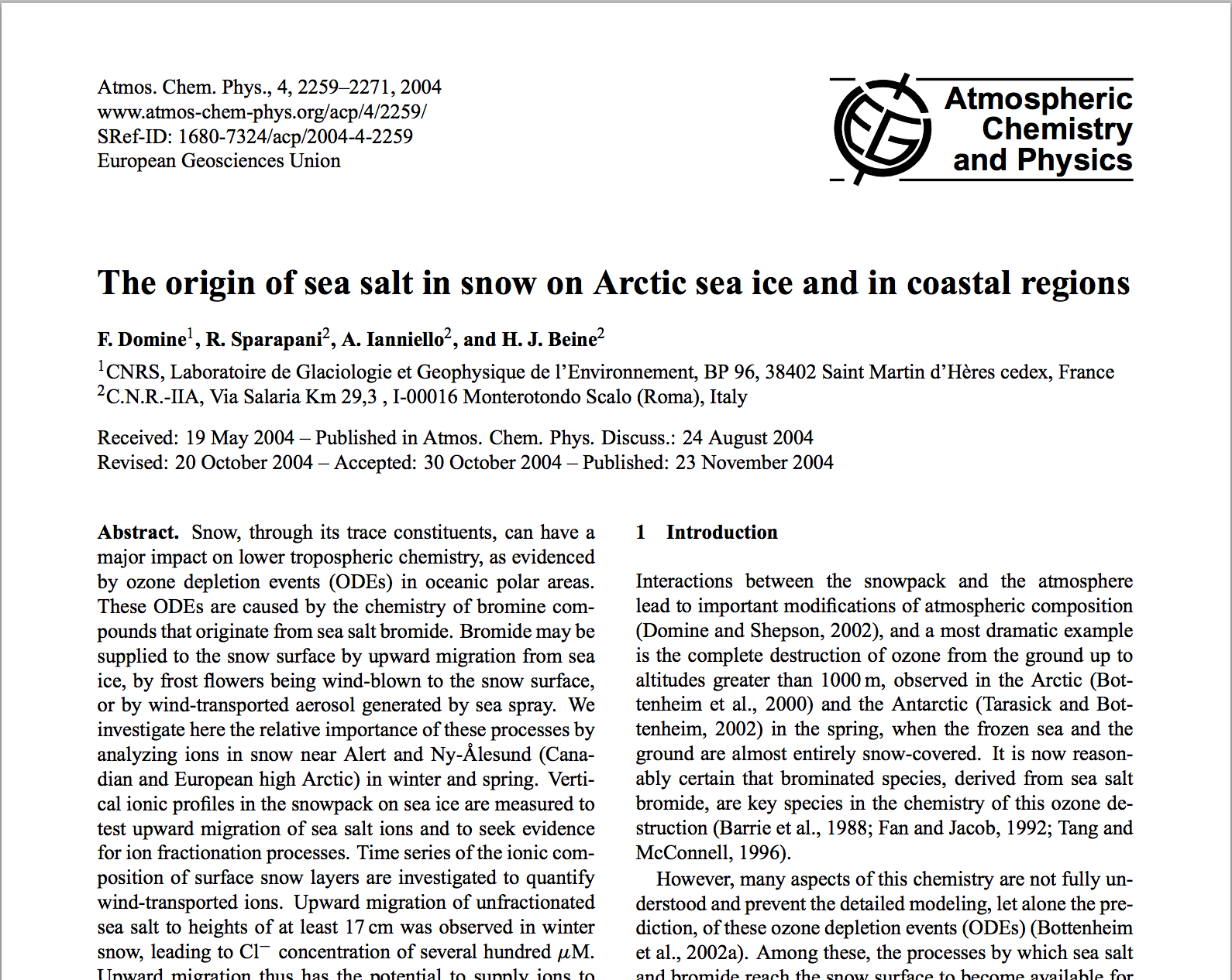 Types of Scientific Articles - Publishing in the Sciences