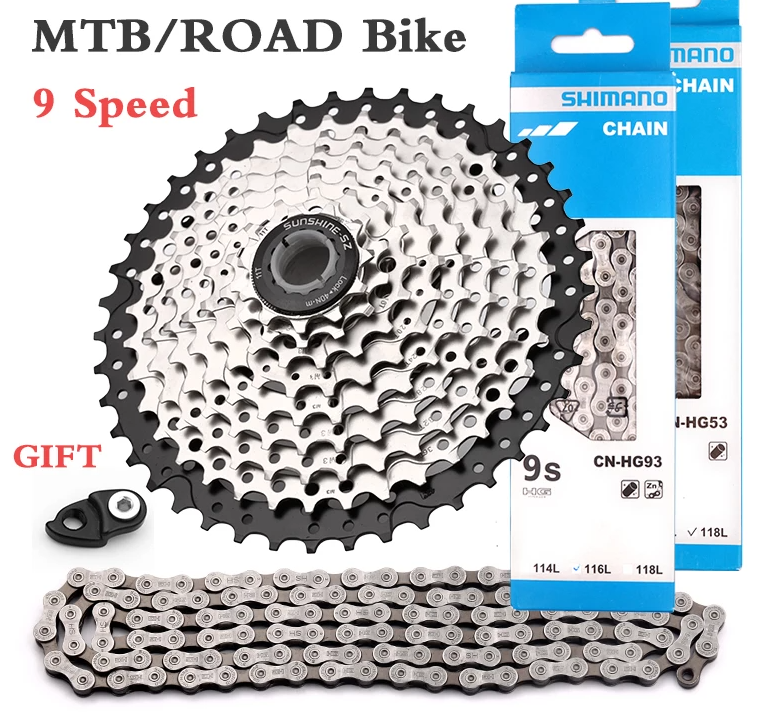 Mountain bikes and road bike chains have to be compatible with the cassette speeds of those respective types of bikes.