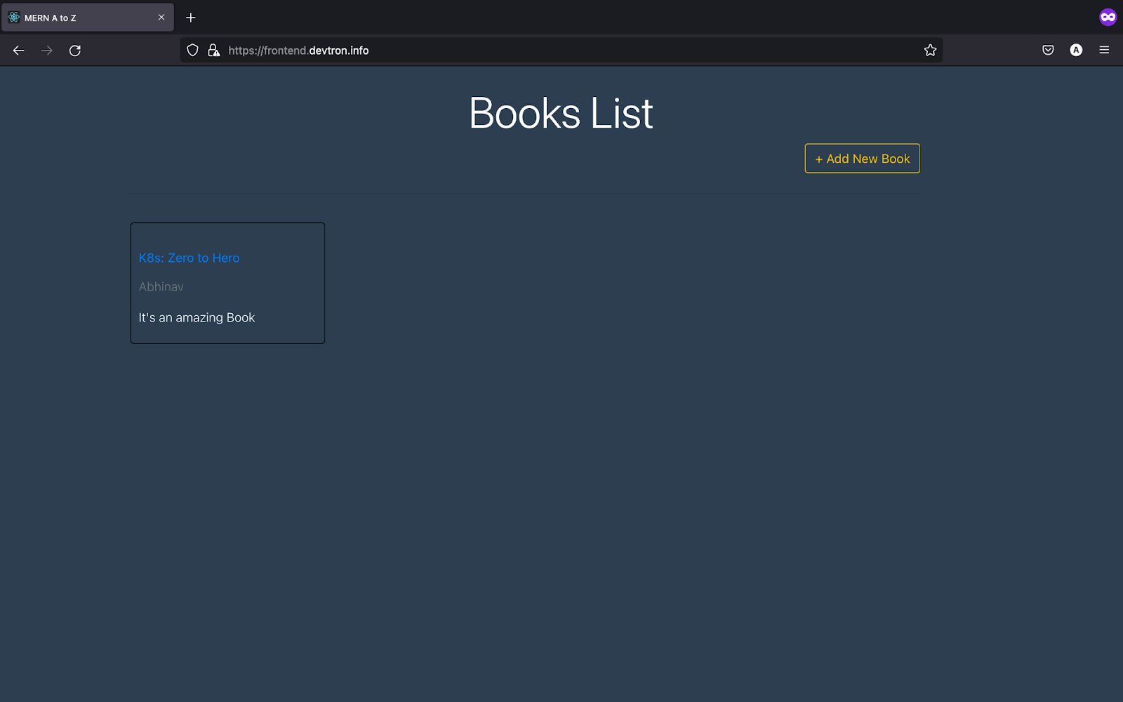 booklist-CRUD-app