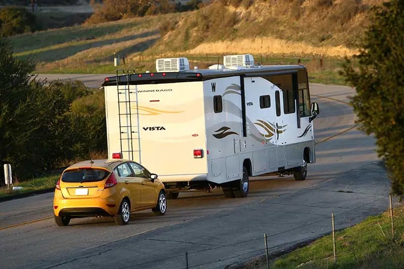 RV Travel Tips for Seniors Toading Flat is Best, or Dinghy a Dolly