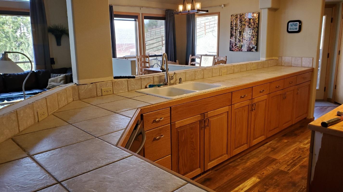 Before &#038; After: A Fort Collins Kitchen Remodel to Update Tired Kitchen Tile &#038; Butcher Block