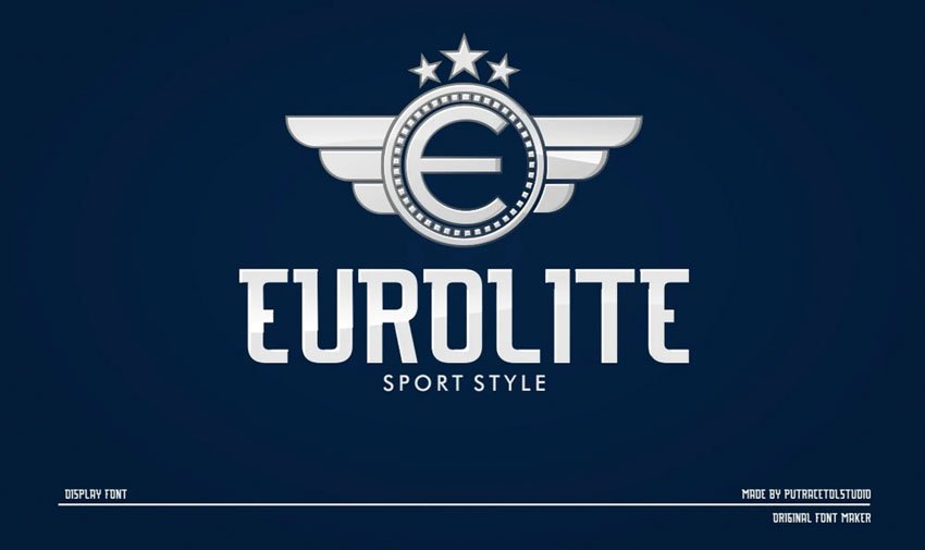 Eurolite Sport Logo Font + Logo Templates