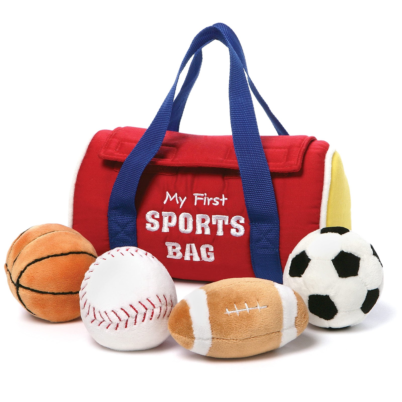 GUND Baby My First Sports Bag Stuffed Plush Playset