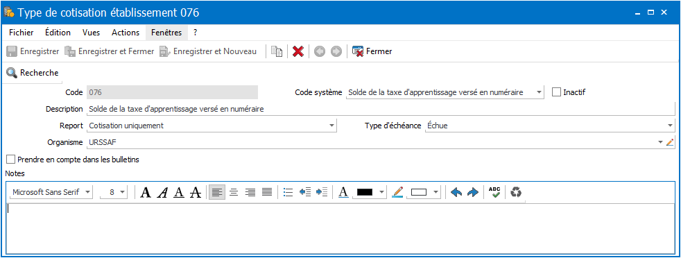 Déclarer le solde de la Taxe et/ou de la contribution supplémentaire à l' apprentissage dans EBP Paie Solution Autonome – Centre d'aide EBP