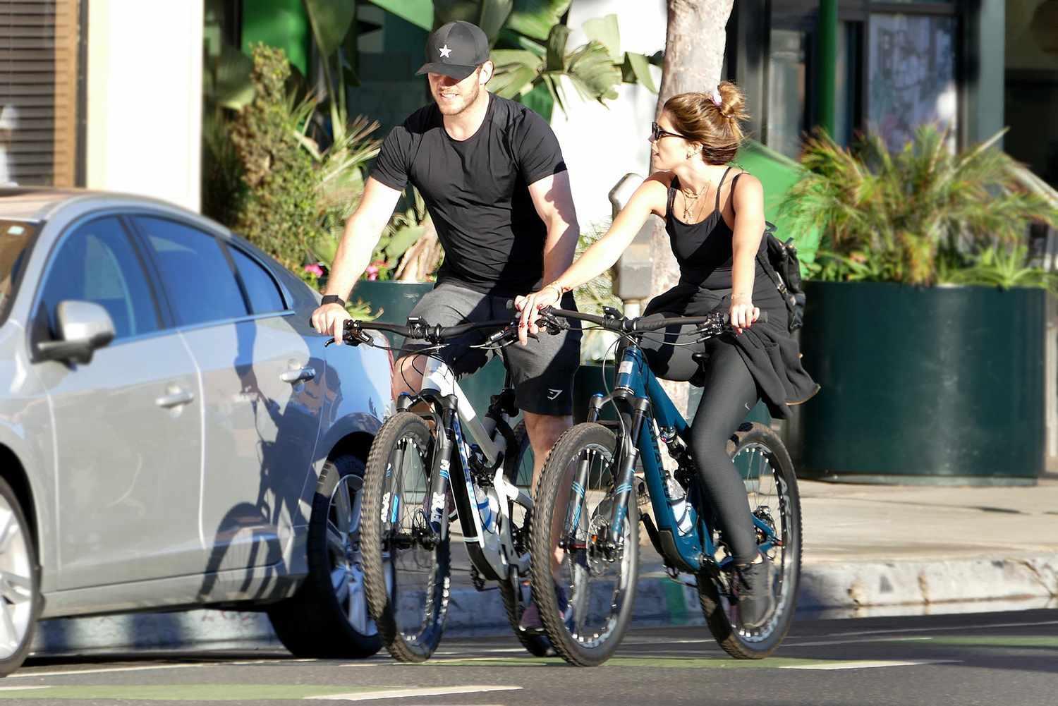 Chris Pratt and Katherine Schwarzenegger Go on a Biking Date