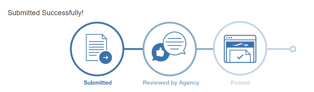 Screenshot from the Regulations.gov comment submission screen