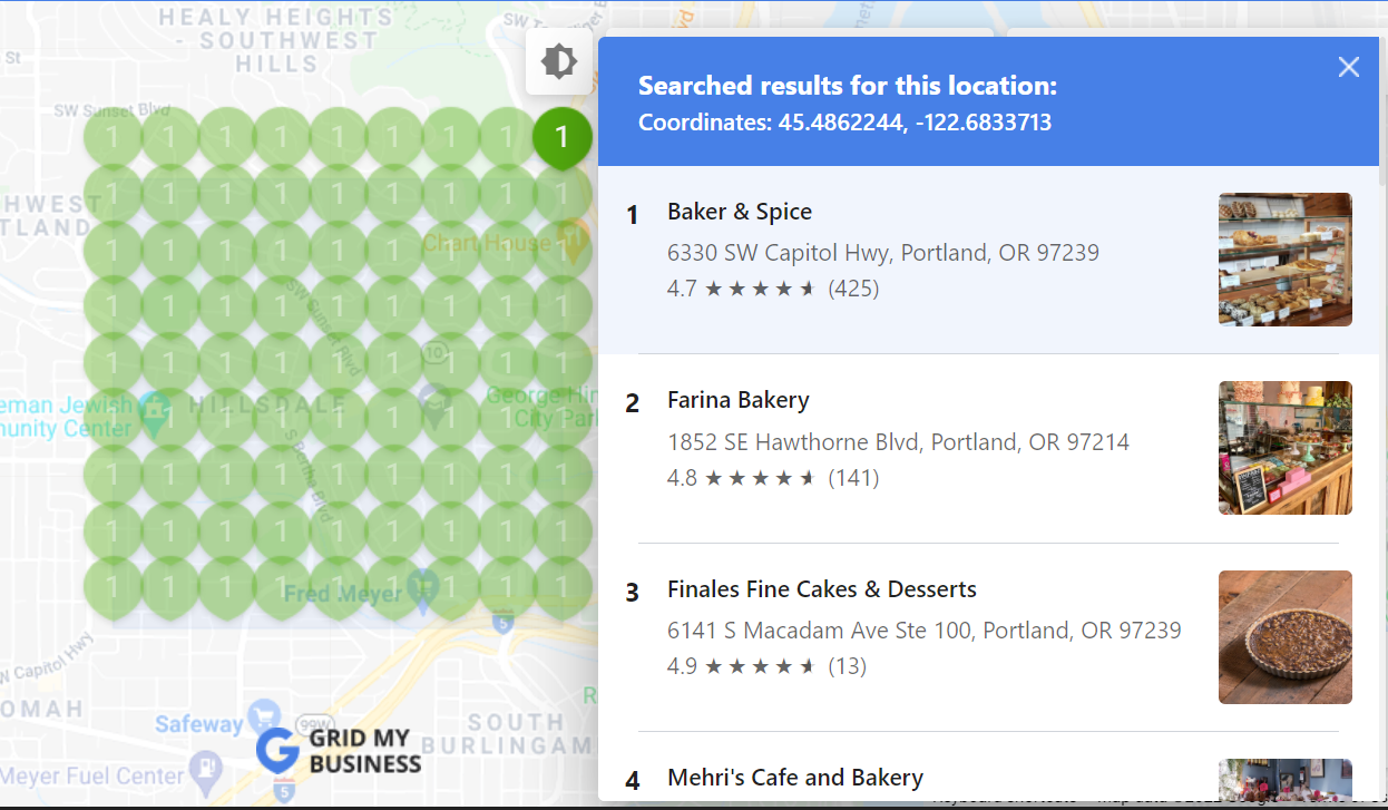 Grid My Business is a great local rank tracker