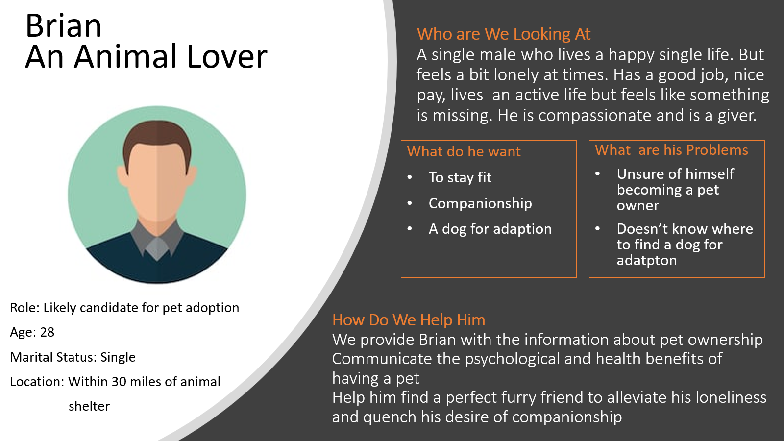 animal lover buyer persona