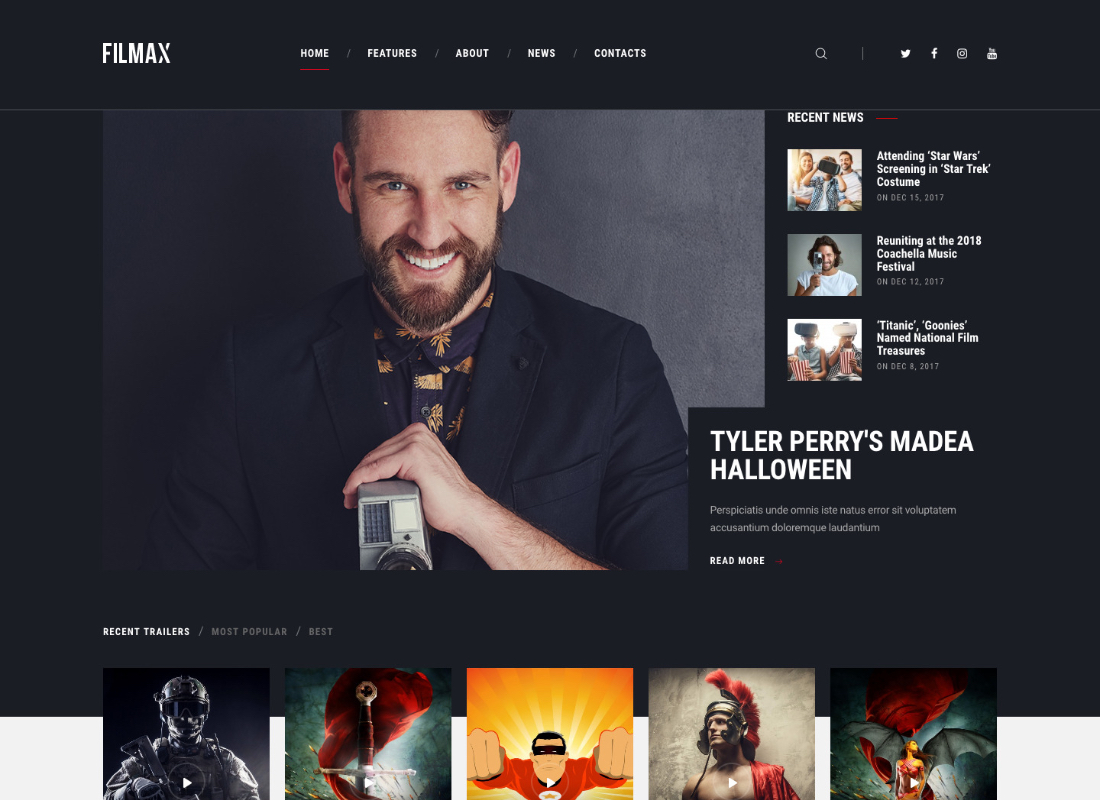 Filmax |  Thème WordPress pour magazine de cinéma