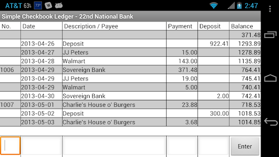 Download Simple Checkbook Ledger Free apk