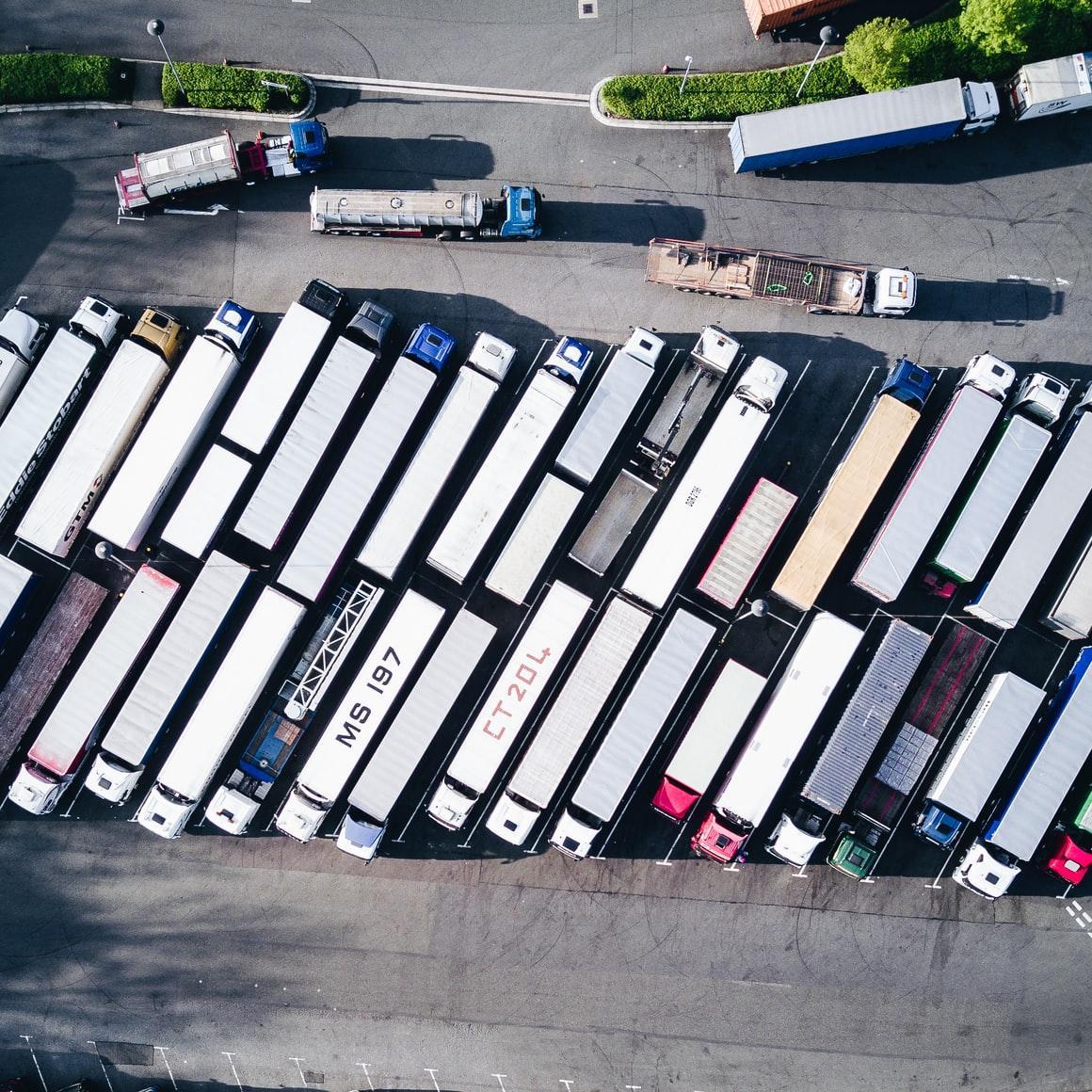 trucks ready for shipping