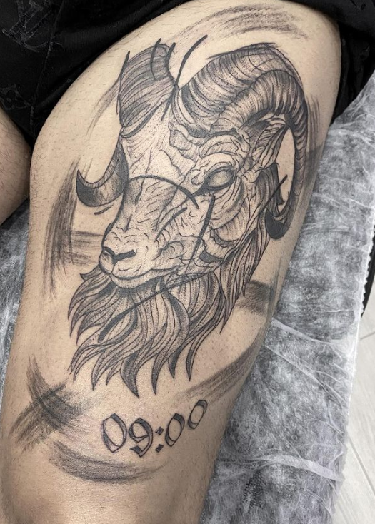 Leg Capricorn Tattoo