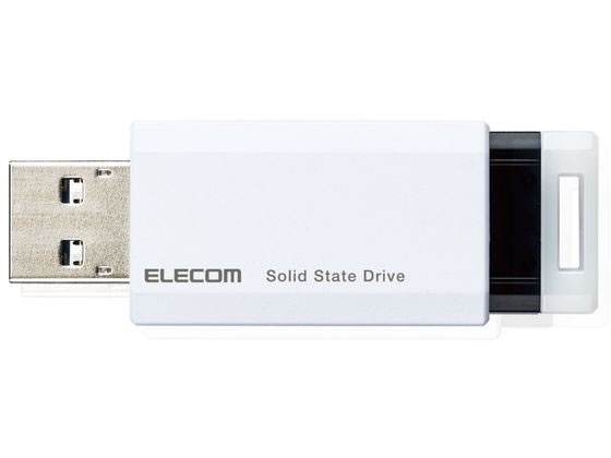 エレコム SSD 外付け 500GB USB3.2(Gen1) ホワイト