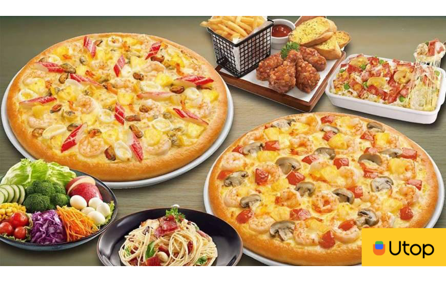 Pizza tôm cocktail vàng rụm ngon mắt