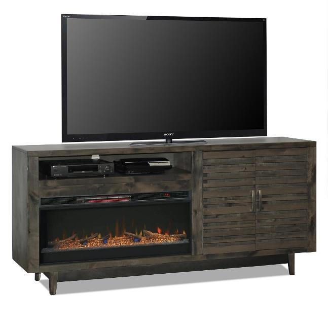 Stylish Fireplace TV Stand with Flatscreen 