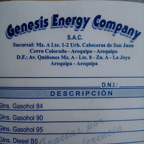Opiniones de Génesis Energy Company en Cerro Colorado - Gasolinera