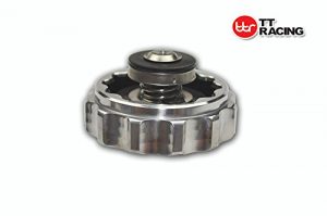 Aluminium Alloy Billet Radiator Cap Small Style 32mm Water Neck Silver Cap with O-Ring