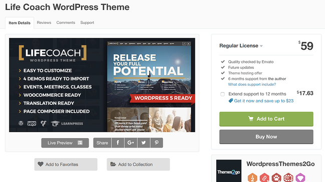 Best Podcast WordPress Theme: Life Coach