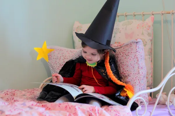 Baby girl In Witch costume