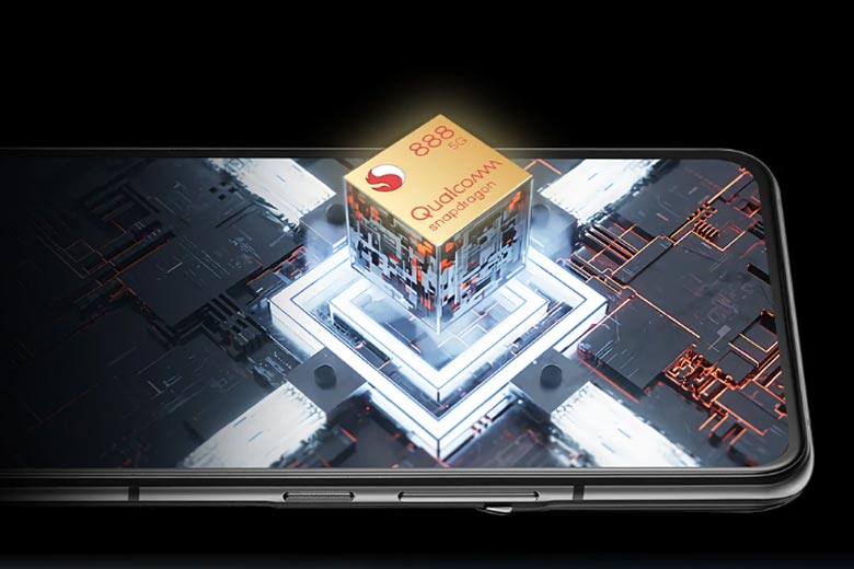 Hiệu năng mạnh mẽ với con chip Snapdragon 888 5G mới nhất