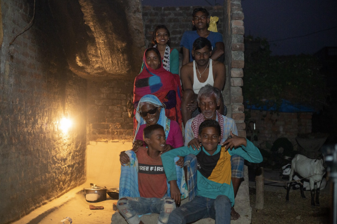 Chandrawati and her family.