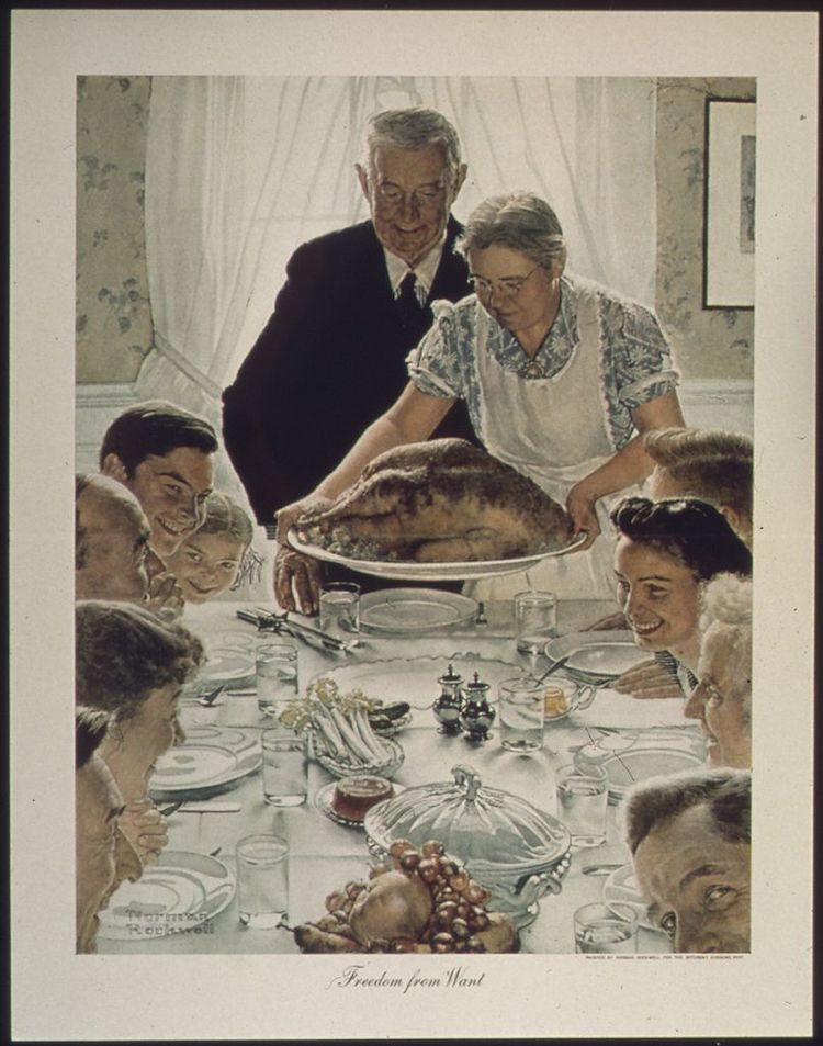 Freedom From Want by Norman Rockwell