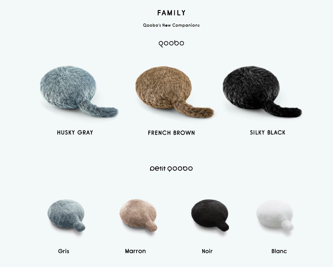 Qoobo มีหมอนอิงให้เลือกหลายสี