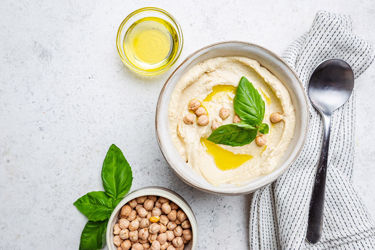 Protein facts: Bowl of hummus 
