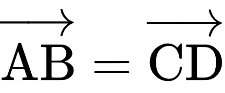 {"code":"\\begin{align*}\n{\\overrightarrow{\\text{AB}}}&={\\overrightarrow{\\text{CD}}}\t\n\\end{align*}","id":"5","font":{"family":"Arial","color":"#000000","size":11},"type":"align*","ts":1604317745435,"cs":"QqLVLXieNwU/kkGbhsN9wQ==","size":{"width":76,"height":32}}