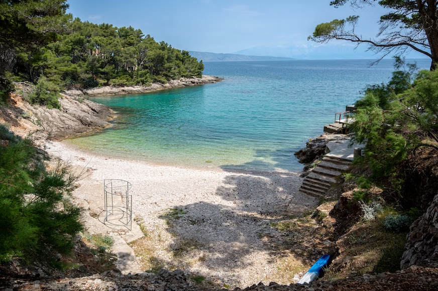  A beautiful little beach in Croatia