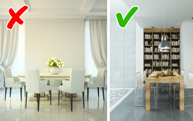 Quy luật tỷ lệ kích thước thiết kế nội thất
