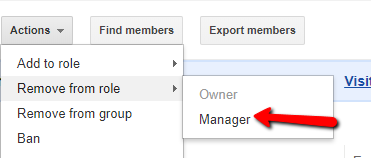 Remove Manager Role