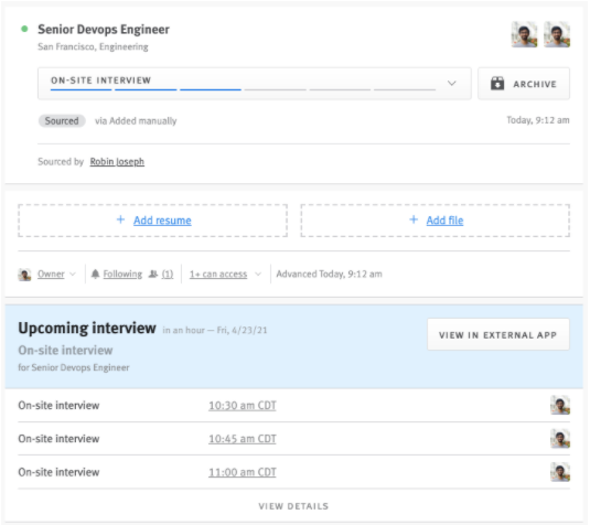 Lever InterviewPlanner Integration