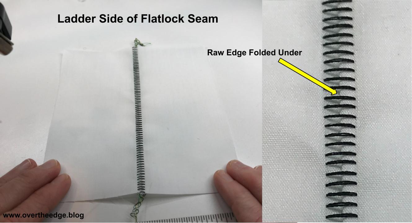 ladder side of flatlock seam