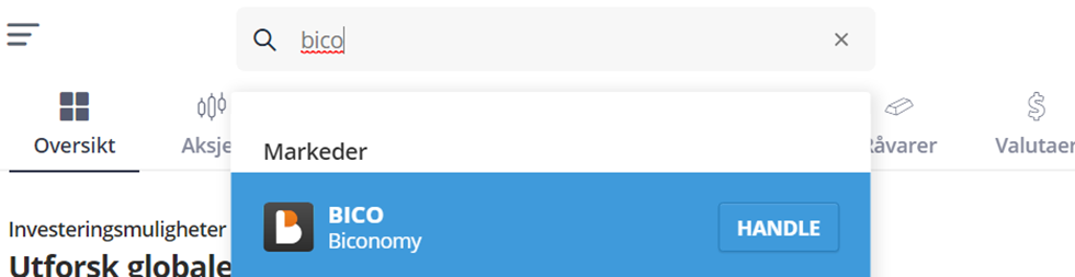søk etter biconomy