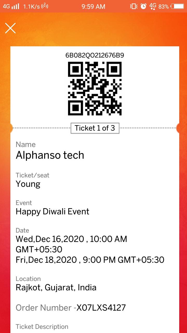 View ticket details